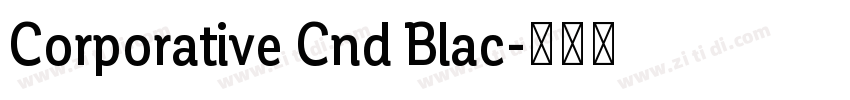 Corporative Cnd Blac字体转换